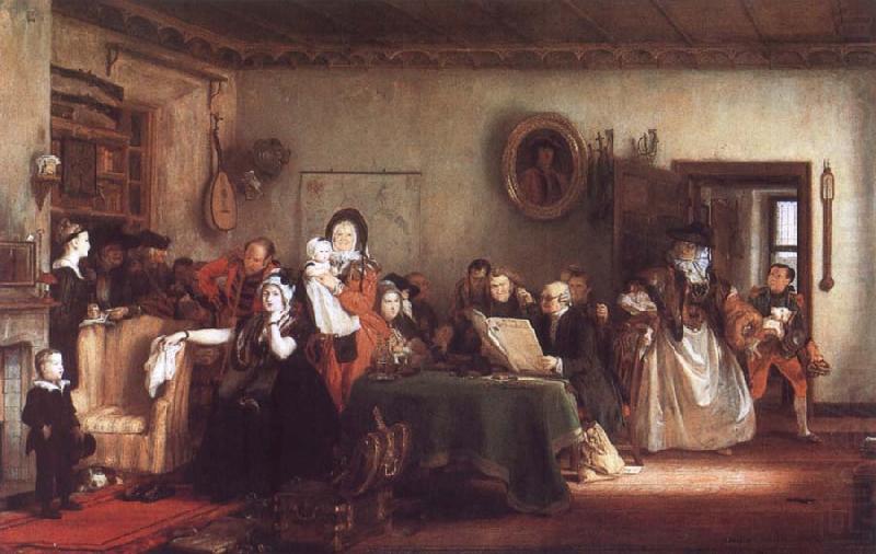 Sir David Wilkie Reading the Will china oil painting image